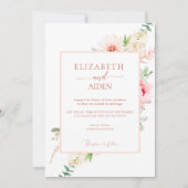 Invitation Aquarelle Botanique Printemps (Devant)