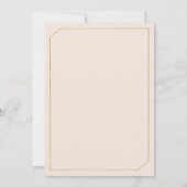 Invitation Aquarelle botanique rose Mariage fleuri (Dos)