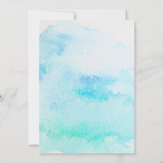 Invitation Aquarelle botanique rustique mariage feuille RSVP  (Dos)