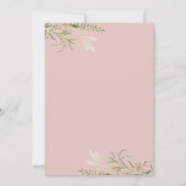 Invitation Aquarelle Bottes florales et Fête des mariées mous (Dos)