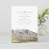 Invitation Aquarelle Boulder Colorado Voyage Enregistrer la d (Debout devant)