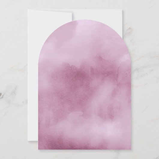 Invitation Aquarelle Bouquet Mariage Lilac Arch ID654 (Dos)