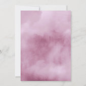 Invitation Aquarelle Bouquet Mariage Lilac ID654 (Dos)