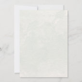 Invitation Aquarelle Bourgogne et orange brûlé Floral (Dos)