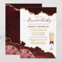 Aquarelle Bourgogne Gold Marble Bridal Brunch