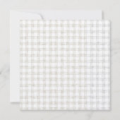 Invitation Aquarelle Bourgogne Rose Floral Papillon Kraft (Dos)