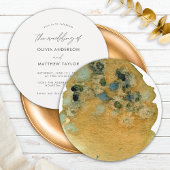 Invitation Aquarelle Brown Terre Jaune Le Mariage de