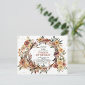 Invitation Aquarelle Brown Wild One Jungle Safari Anniversair (Debout devant)