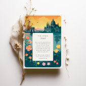 Invitation Aquarelle Budapest Hongrie Mariage