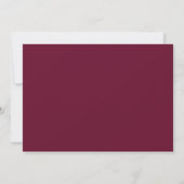 Invitation Aquarelle Burgundy Floral Bridal Luncheon (Dos)