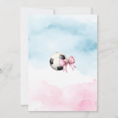 Invitation Aquarelle Buts ou vaches Garçon ou fille Révélatio (Dos)