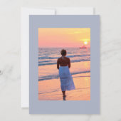 Invitation Aquarelle Cactus Succulents Célébration de la vie (Dos)