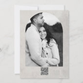 Invitation Aquarelle Cactus Vert Gris Remerciement de Mariage (Dos)