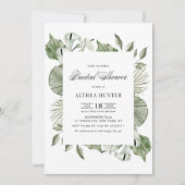 Invitation Aquarelle Calla Lily et Fête des mariées de verdur (Devant)