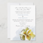 Invitation aquarelle calla lily mariage floral (Devant)