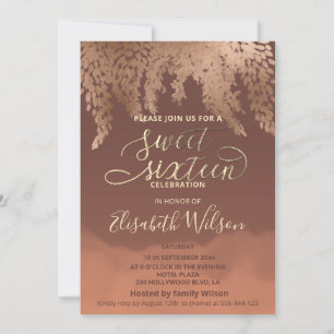 Invitation Aquarelle cantaloupe de cannelle d'automne