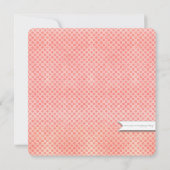 Invitation Aquarelle Carré mignonne fille Baby shower Eléphan (Dos)