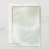 Invitation Aquarelle Casquette de la gamme Gold Frame Green G (Dos)