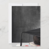 Invitation Aquarelle Casquette gradué, Diplôme de Diamants (Dos)