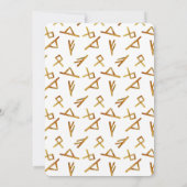 Invitation Aquarelle C'est un Baby shower de la fête des Viki (Dos)