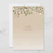 Invitation Aquarelle Chaîne Lights Lanterns Fête des mariées (Dos)