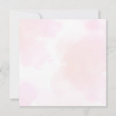 Invitation Aquarelle Champignons Fée 3ème forêt d'anniversair (Dos)