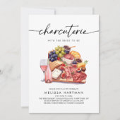 Invitation Aquarelle Charcuterie Fête des mariées du Conseil  (Devant)