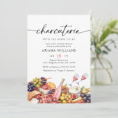 Invitation Aquarelle Charcuterie Fête des mariées du Conseil  (Debout devant)