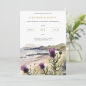 Invitation aquarelle Chardon (Debout devant)