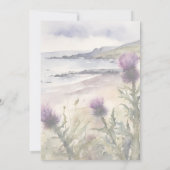 Invitation aquarelle Chardon (Dos)