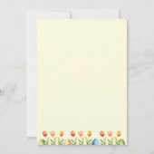 Invitation Aquarelle Chasse aux oeufs de Pâques et Brunch (Dos)