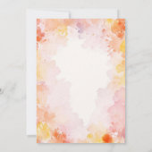 Invitation Aquarelle chic moderne Floral 21 ème anniversaire (Dos)