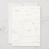 Invitation Aquarelle Chute Boho Floral Feather Couples Douche (Dos)