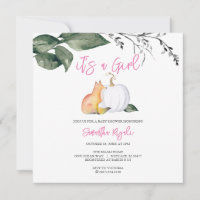 Aquarelle Chute Bois Bébé Fille Douche