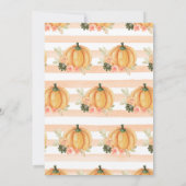 Invitation Aquarelle Chute Citrouille  Sweet sixteen (Dos)