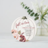 Invitation Aquarelle chute dans l'amour Fête des mariées Citr (Debout devant)