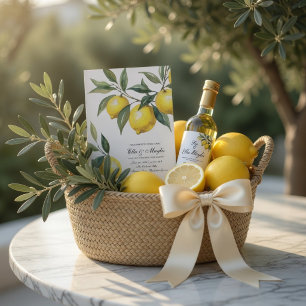 Invitation Aquarelle Citron