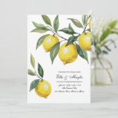 Invitation Aquarelle Citron (Debout devant)