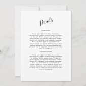 Invitation Aquarelle citron détails de la couronne mariage (Dos)