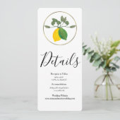 Invitation Aquarelle Citron Limoncillo Lime (Debout devant)