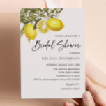 Invitation Aquarelle Citron thème Fête des mariées<br><div class="desc">Aquarelle Citrus Lemon Invitations de douche nuptiale | Elle A Trouvé Son Invitation À La Douche Mariale De Citron Squeeze | Fête des mariées jaune | Invitation Citron Thématique Douche nuptiale</div>