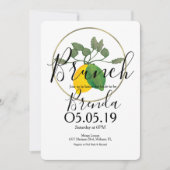 Invitation Aquarelle Citron Vert Limoncillo (Devant)