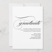 Invitation Aquarelle Citron vert Motif Photo Graduation (Dos)