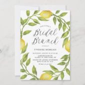 Invitation Aquarelle Citron vert Vert Wreath Bridal Brunch (Devant)