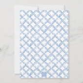 Invitation Aquarelle Citrons de cou bleu (Dos)