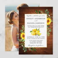 Aquarelle Citrons Photo Mariage de tournesols en b