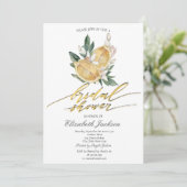 Invitation Aquarelle Citrons Réception de Mariage Botanique (Debout devant)