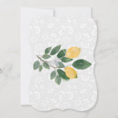 Invitation Aquarelle Citrons siciliens Anniversaire (Dos)