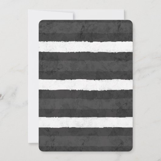 Invitation Aquarelle citrouille Halloween en pierre Éffrayant (Dos)