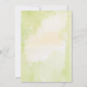 Invitation Aquarelle Citrus Citron Baby shower à thème (Dos)